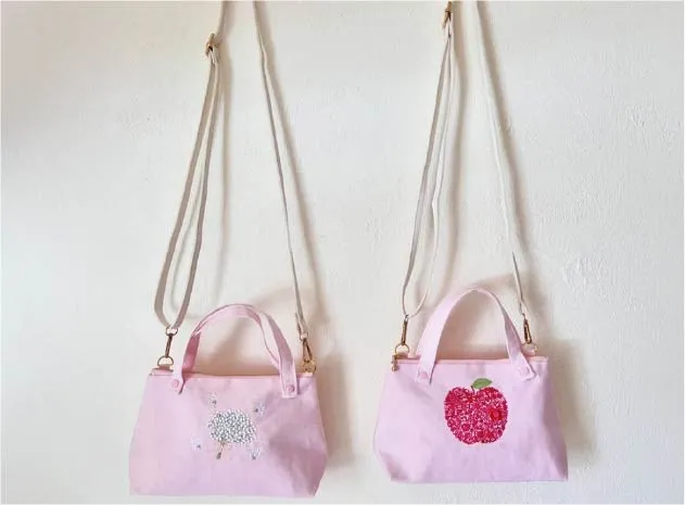 あずまし染めの生地で作成した作品