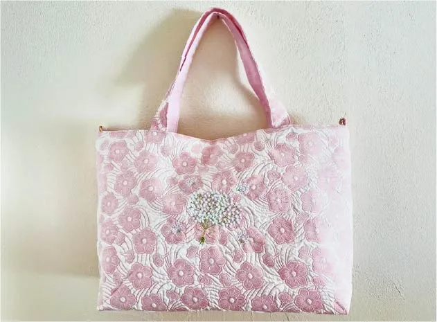 あずまし染めの生地で作成した作品