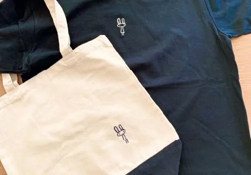 北うさぎ様刺繍例